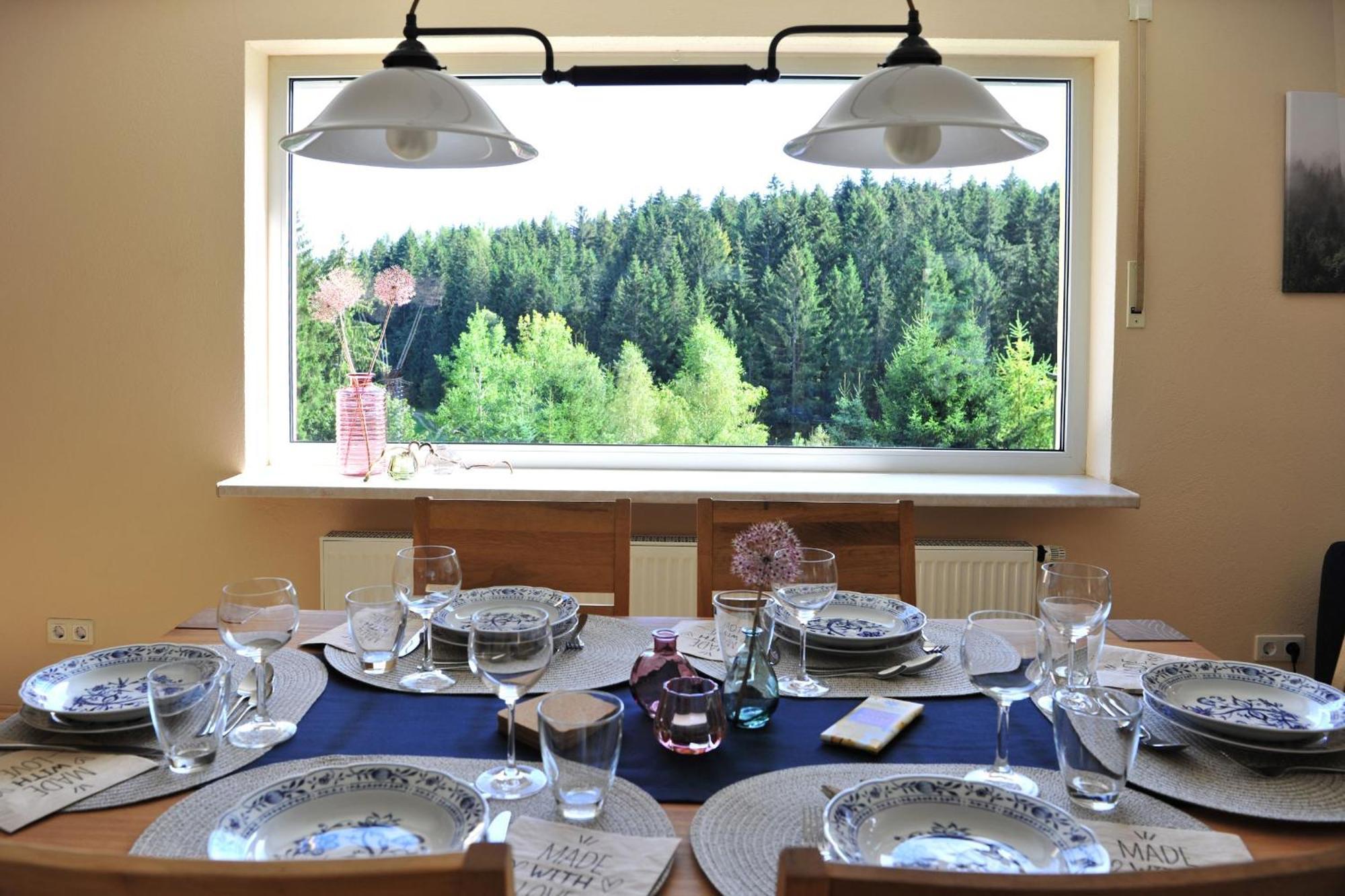 Exklusives Ferienhaus "Waldzauber" Ruhe Und Natur Pur Am Waldrand Geniessen 申海德 外观 照片